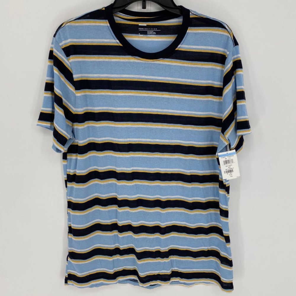 Public Opinion Men's Striped T-Shirt